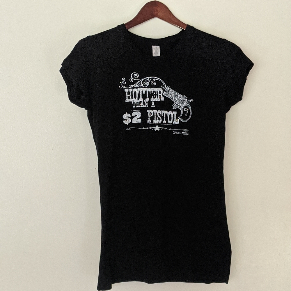 Cowgirl Justice black top rhinestone cowboy XL